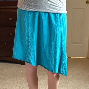 Prana Turquoise A-Line Skirt